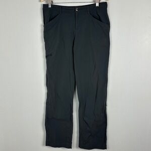Patagonia Grey Straight Leg Quandary Hiking Pants Womens Size 12 Sun Protection